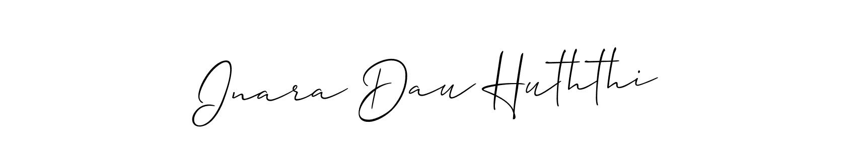 Make a short Inara Dau Huththi signature style. Manage your documents anywhere anytime using Allison_Script. Create and add eSignatures, submit forms, share and send files easily. Inara Dau Huththi signature style 2 images and pictures png