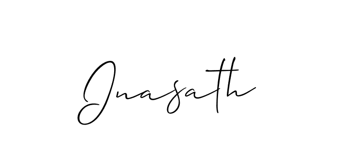Make a beautiful signature design for name Inasath. Use this online signature maker to create a handwritten signature for free. Inasath signature style 2 images and pictures png