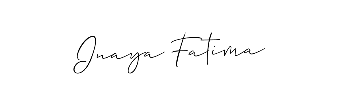 Once you've used our free online signature maker to create your best signature Allison_Script style, it's time to enjoy all of the benefits that Inaya Fatima name signing documents. Inaya Fatima signature style 2 images and pictures png
