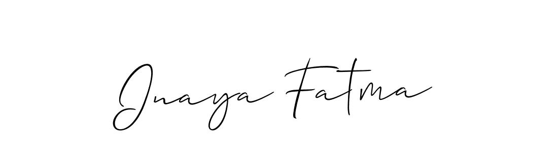 Here are the top 10 professional signature styles for the name Inaya Fatma. These are the best autograph styles you can use for your name. Inaya Fatma signature style 2 images and pictures png