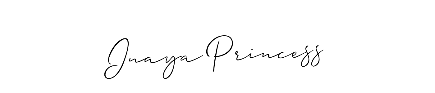 Make a beautiful signature design for name Inaya Princess. Use this online signature maker to create a handwritten signature for free. Inaya Princess signature style 2 images and pictures png