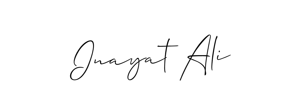 It looks lik you need a new signature style for name Inayat Ali. Design unique handwritten (Allison_Script) signature with our free signature maker in just a few clicks. Inayat Ali signature style 2 images and pictures png