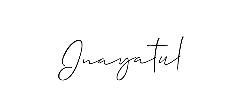 Also You can easily find your signature by using the search form. We will create Inayatul name handwritten signature images for you free of cost using Allison_Script sign style. Inayatul signature style 2 images and pictures png