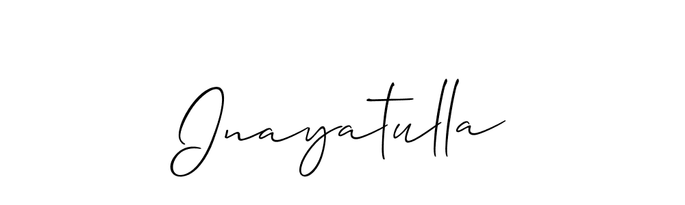 Similarly Allison_Script is the best handwritten signature design. Signature creator online .You can use it as an online autograph creator for name Inayatulla. Inayatulla signature style 2 images and pictures png