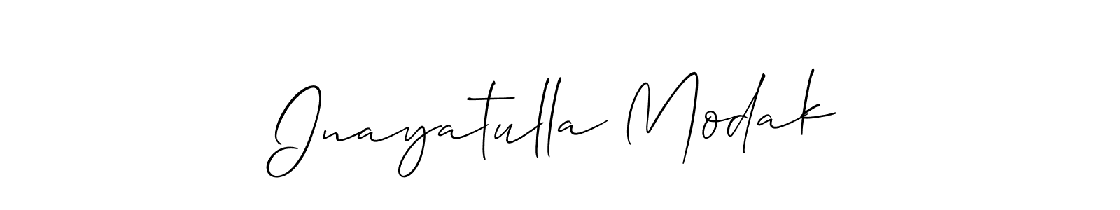 Also You can easily find your signature by using the search form. We will create Inayatulla Modak name handwritten signature images for you free of cost using Allison_Script sign style. Inayatulla Modak signature style 2 images and pictures png