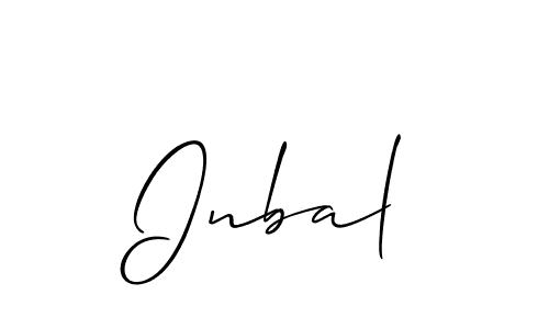 How to Draw Inbal signature style? Allison_Script is a latest design signature styles for name Inbal. Inbal signature style 2 images and pictures png