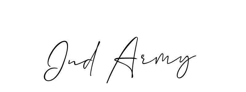 Also You can easily find your signature by using the search form. We will create Ind Army name handwritten signature images for you free of cost using Allison_Script sign style. Ind Army signature style 2 images and pictures png