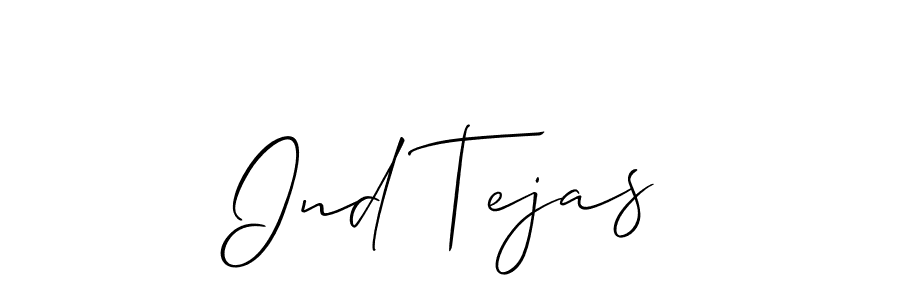 Best and Professional Signature Style for Ind Tejas. Allison_Script Best Signature Style Collection. Ind Tejas signature style 2 images and pictures png