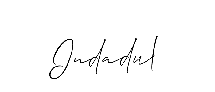 Also we have Indadul name is the best signature style. Create professional handwritten signature collection using Allison_Script autograph style. Indadul signature style 2 images and pictures png