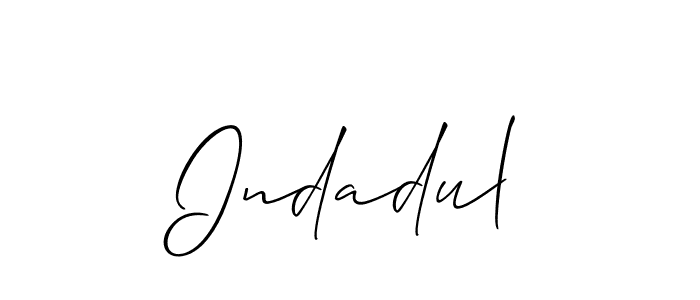 It looks lik you need a new signature style for name Indadul. Design unique handwritten (Allison_Script) signature with our free signature maker in just a few clicks. Indadul signature style 2 images and pictures png