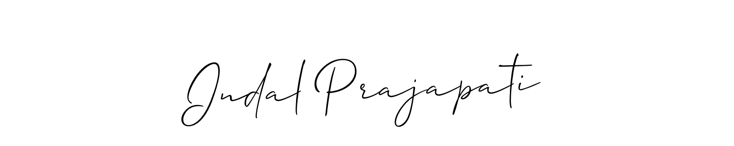 You should practise on your own different ways (Allison_Script) to write your name (Indal Prajapati) in signature. don't let someone else do it for you. Indal Prajapati signature style 2 images and pictures png