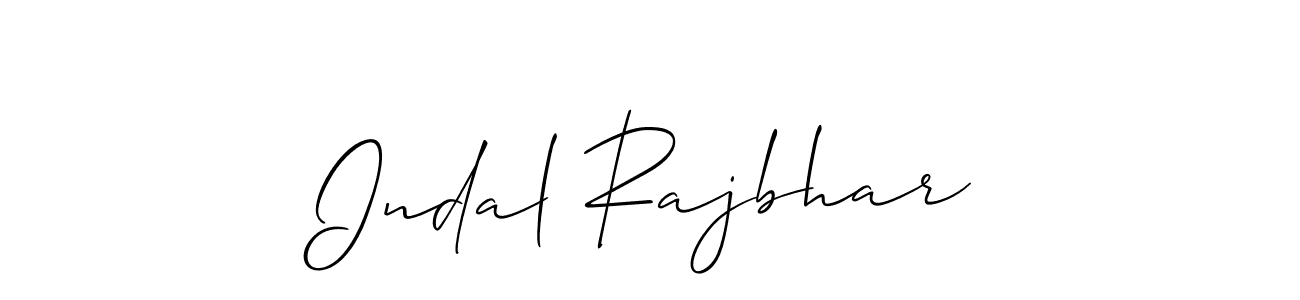 Also we have Indal Rajbhar name is the best signature style. Create professional handwritten signature collection using Allison_Script autograph style. Indal Rajbhar signature style 2 images and pictures png