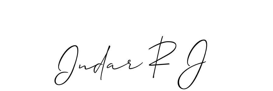 You should practise on your own different ways (Allison_Script) to write your name (Indar R J) in signature. don't let someone else do it for you. Indar R J signature style 2 images and pictures png