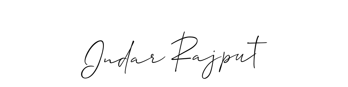 Design your own signature with our free online signature maker. With this signature software, you can create a handwritten (Allison_Script) signature for name Indar Rajput. Indar Rajput signature style 2 images and pictures png