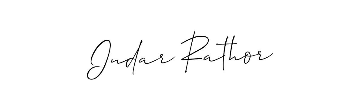 Use a signature maker to create a handwritten signature online. With this signature software, you can design (Allison_Script) your own signature for name Indar Rathor. Indar Rathor signature style 2 images and pictures png