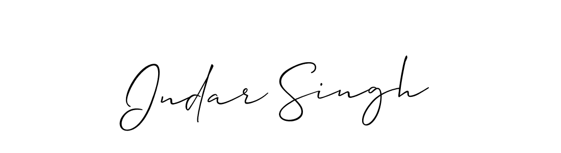 Create a beautiful signature design for name Indar Singh. With this signature (Allison_Script) fonts, you can make a handwritten signature for free. Indar Singh signature style 2 images and pictures png