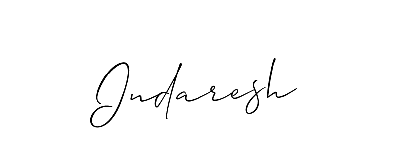 Best and Professional Signature Style for Indaresh. Allison_Script Best Signature Style Collection. Indaresh signature style 2 images and pictures png