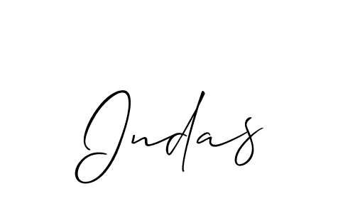 Similarly Allison_Script is the best handwritten signature design. Signature creator online .You can use it as an online autograph creator for name Indas. Indas signature style 2 images and pictures png