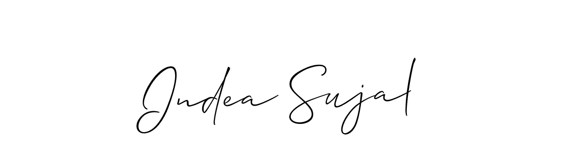 Make a short Indea Sujal signature style. Manage your documents anywhere anytime using Allison_Script. Create and add eSignatures, submit forms, share and send files easily. Indea Sujal signature style 2 images and pictures png