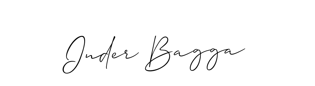 Make a beautiful signature design for name Inder Bagga. Use this online signature maker to create a handwritten signature for free. Inder Bagga signature style 2 images and pictures png