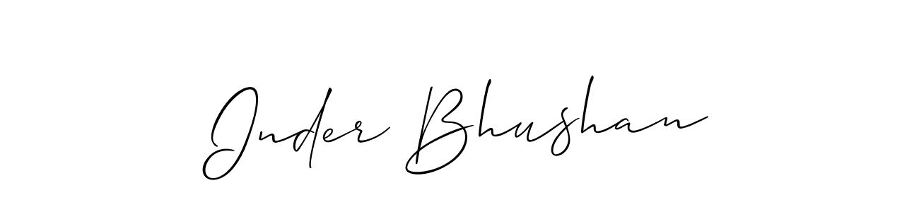 Similarly Allison_Script is the best handwritten signature design. Signature creator online .You can use it as an online autograph creator for name Inder Bhushan. Inder Bhushan signature style 2 images and pictures png