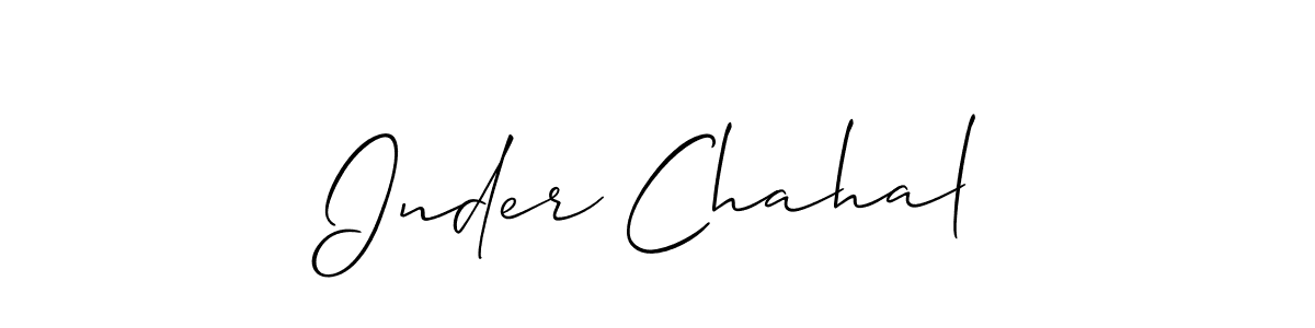 Once you've used our free online signature maker to create your best signature Allison_Script style, it's time to enjoy all of the benefits that Inder Chahal name signing documents. Inder Chahal signature style 2 images and pictures png