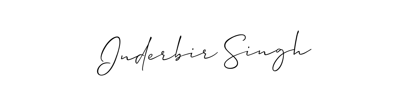 How to make Inderbir Singh signature? Allison_Script is a professional autograph style. Create handwritten signature for Inderbir Singh name. Inderbir Singh signature style 2 images and pictures png