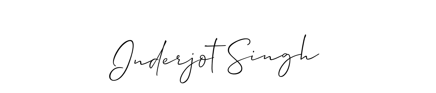 Use a signature maker to create a handwritten signature online. With this signature software, you can design (Allison_Script) your own signature for name Inderjot Singh. Inderjot Singh signature style 2 images and pictures png