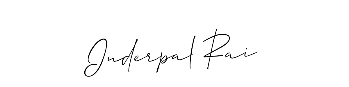 It looks lik you need a new signature style for name Inderpal Rai. Design unique handwritten (Allison_Script) signature with our free signature maker in just a few clicks. Inderpal Rai signature style 2 images and pictures png