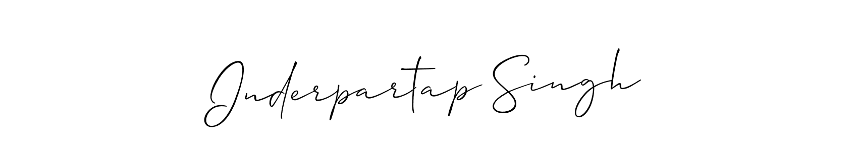 Design your own signature with our free online signature maker. With this signature software, you can create a handwritten (Allison_Script) signature for name Inderpartap Singh. Inderpartap Singh signature style 2 images and pictures png
