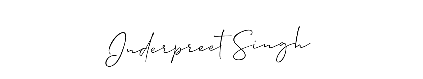 The best way (Allison_Script) to make a short signature is to pick only two or three words in your name. The name Inderpreet Singh include a total of six letters. For converting this name. Inderpreet Singh signature style 2 images and pictures png