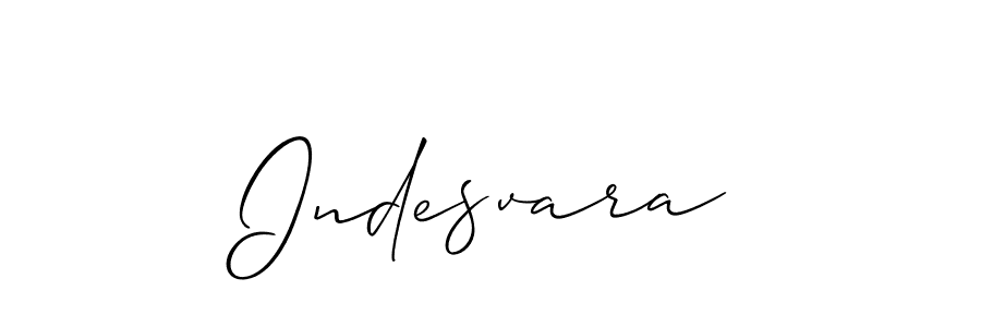 Create a beautiful signature design for name Indesvara. With this signature (Allison_Script) fonts, you can make a handwritten signature for free. Indesvara signature style 2 images and pictures png