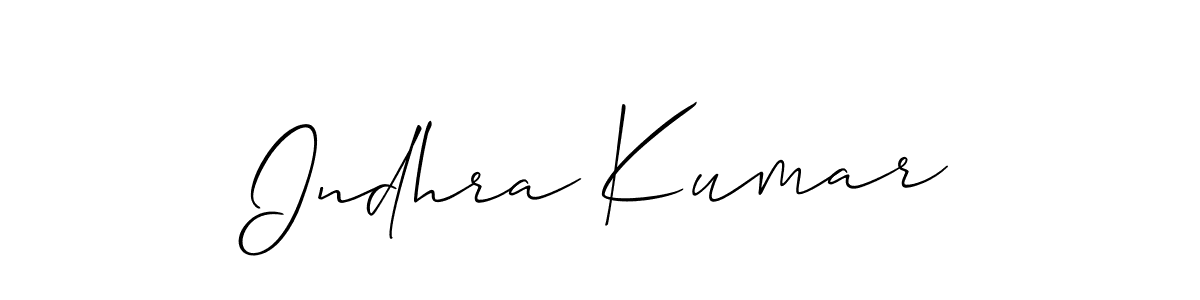 Best and Professional Signature Style for Indhra Kumar. Allison_Script Best Signature Style Collection. Indhra Kumar signature style 2 images and pictures png