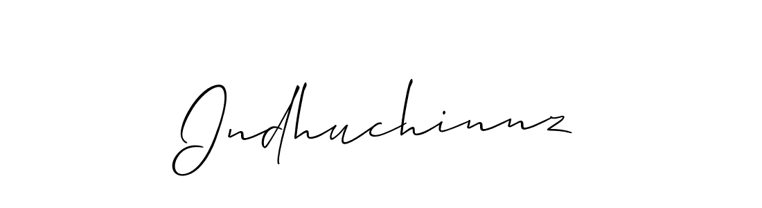 Also we have Indhuchinnz name is the best signature style. Create professional handwritten signature collection using Allison_Script autograph style. Indhuchinnz signature style 2 images and pictures png