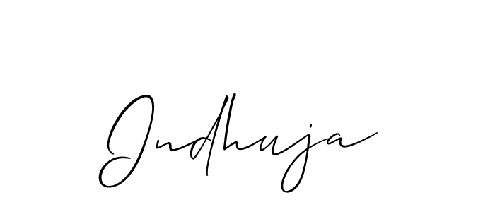 Similarly Allison_Script is the best handwritten signature design. Signature creator online .You can use it as an online autograph creator for name Indhuja. Indhuja signature style 2 images and pictures png