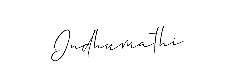 Indhumathi stylish signature style. Best Handwritten Sign (Allison_Script) for my name. Handwritten Signature Collection Ideas for my name Indhumathi. Indhumathi signature style 2 images and pictures png
