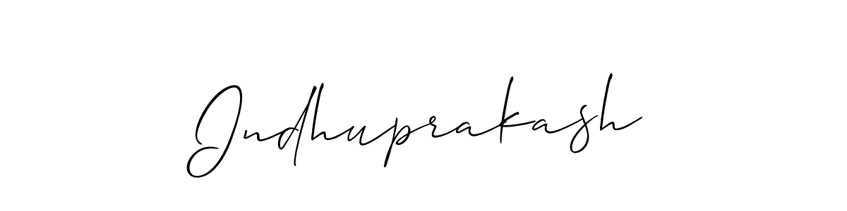 How to Draw Indhuprakash signature style? Allison_Script is a latest design signature styles for name Indhuprakash. Indhuprakash signature style 2 images and pictures png