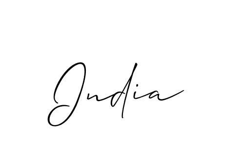 Make a beautiful signature design for name India. Use this online signature maker to create a handwritten signature for free. India signature style 2 images and pictures png