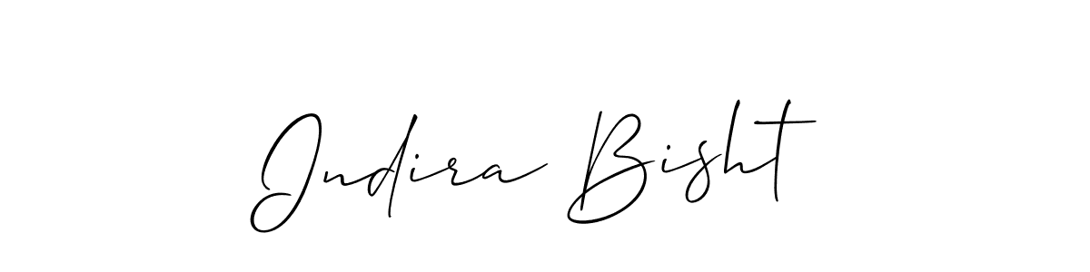 Indira Bisht stylish signature style. Best Handwritten Sign (Allison_Script) for my name. Handwritten Signature Collection Ideas for my name Indira Bisht. Indira Bisht signature style 2 images and pictures png