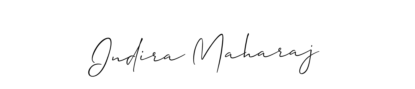 The best way (Allison_Script) to make a short signature is to pick only two or three words in your name. The name Indira Maharaj include a total of six letters. For converting this name. Indira Maharaj signature style 2 images and pictures png