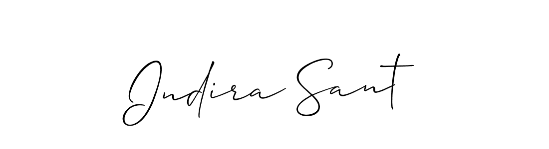 Make a beautiful signature design for name Indira Sant. Use this online signature maker to create a handwritten signature for free. Indira Sant signature style 2 images and pictures png