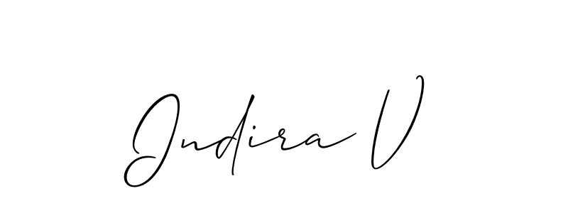 You can use this online signature creator to create a handwritten signature for the name Indira V. This is the best online autograph maker. Indira V signature style 2 images and pictures png