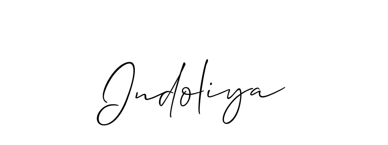 Also we have Indoliya name is the best signature style. Create professional handwritten signature collection using Allison_Script autograph style. Indoliya signature style 2 images and pictures png