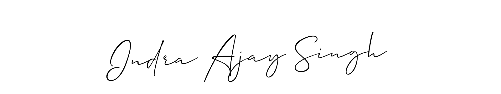 You can use this online signature creator to create a handwritten signature for the name Indra Ajay Singh. This is the best online autograph maker. Indra Ajay Singh signature style 2 images and pictures png