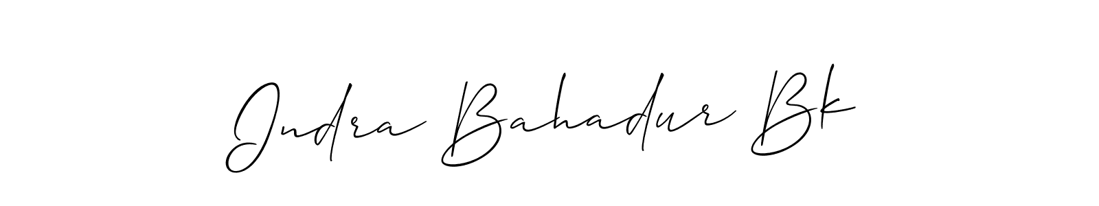 How to make Indra Bahadur Bk signature? Allison_Script is a professional autograph style. Create handwritten signature for Indra Bahadur Bk name. Indra Bahadur Bk signature style 2 images and pictures png