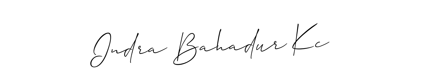 Also You can easily find your signature by using the search form. We will create Indra Bahadur Kc name handwritten signature images for you free of cost using Allison_Script sign style. Indra Bahadur Kc signature style 2 images and pictures png