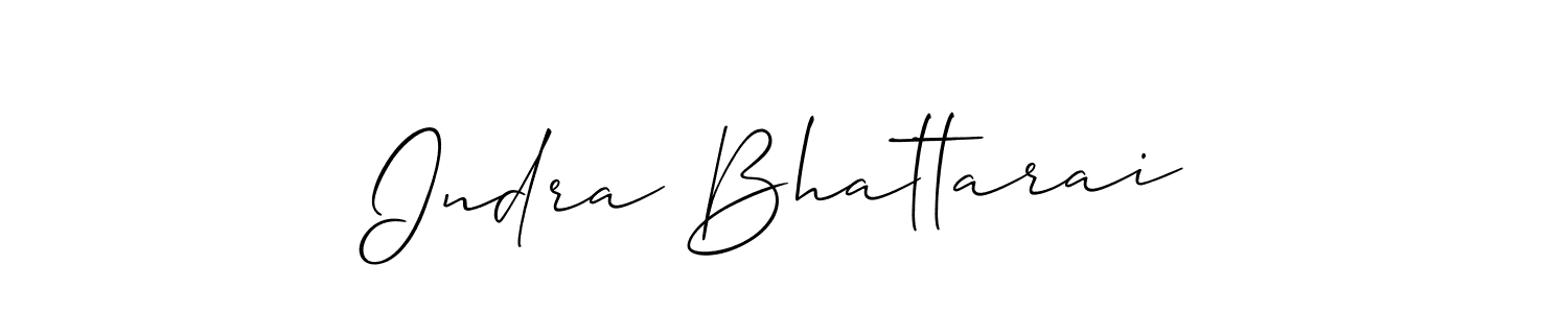 Also we have Indra Bhattarai name is the best signature style. Create professional handwritten signature collection using Allison_Script autograph style. Indra Bhattarai signature style 2 images and pictures png