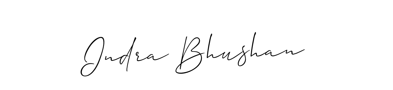 Design your own signature with our free online signature maker. With this signature software, you can create a handwritten (Allison_Script) signature for name Indra Bhushan. Indra Bhushan signature style 2 images and pictures png