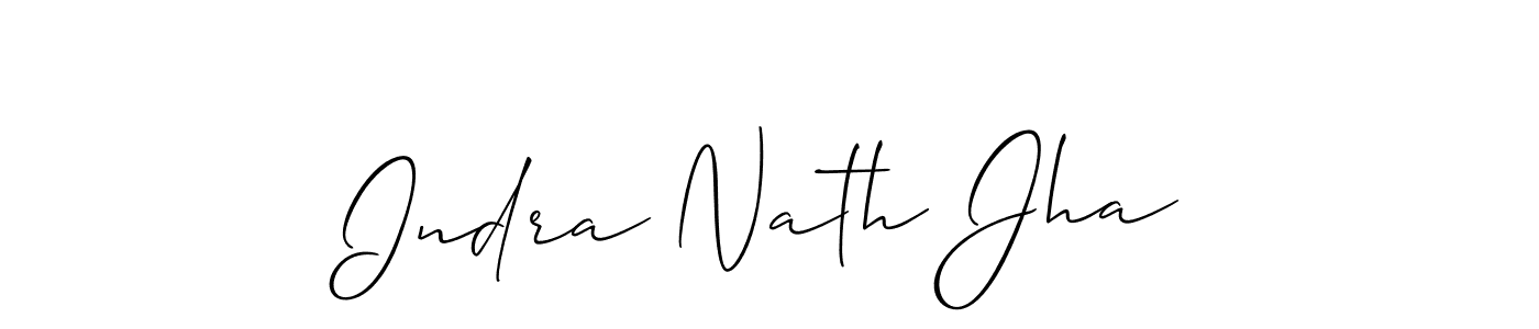 Also You can easily find your signature by using the search form. We will create Indra Nath Jha name handwritten signature images for you free of cost using Allison_Script sign style. Indra Nath Jha signature style 2 images and pictures png