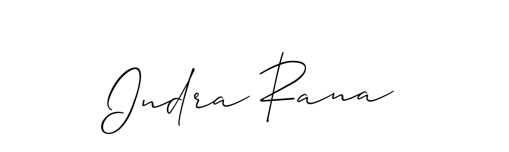 The best way (Allison_Script) to make a short signature is to pick only two or three words in your name. The name Indra Rana include a total of six letters. For converting this name. Indra Rana signature style 2 images and pictures png